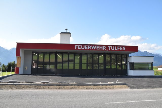 Das neue Feuerwehrhaus in Tulfes.