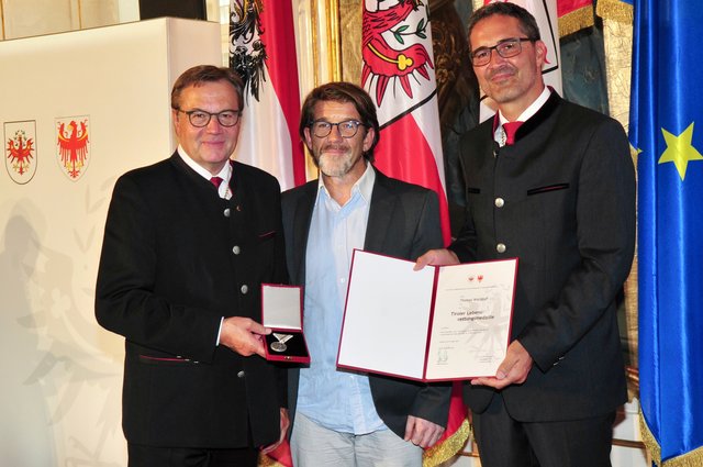 Thomas Watzdorf bekam die Lebensrettermedaille verliehen.