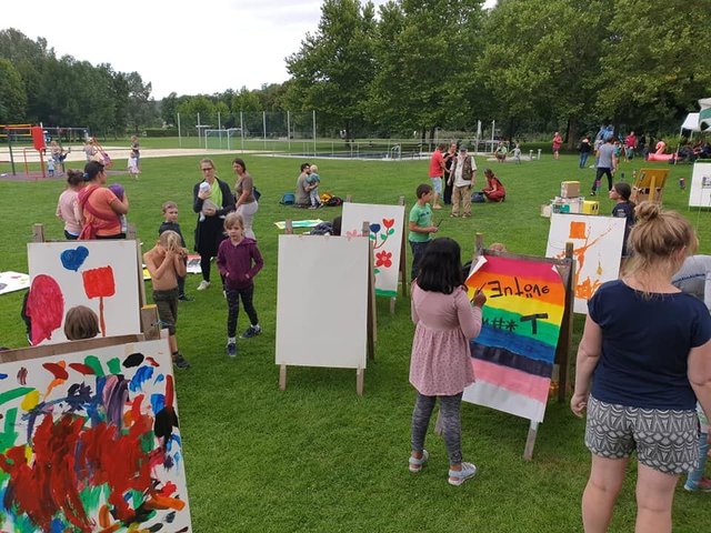 Kinder: An die hundert Kinder kamen zu der Sommeraktion am Kamp.