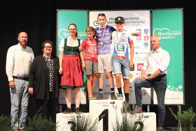 Siegerehrung U13 - Gold für Valentin Zobl. | Foto: Karl Hammerschmid/Radclub Walding