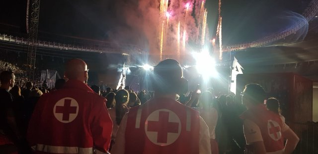 Ambulanzdienst bei Metallica-Konzert