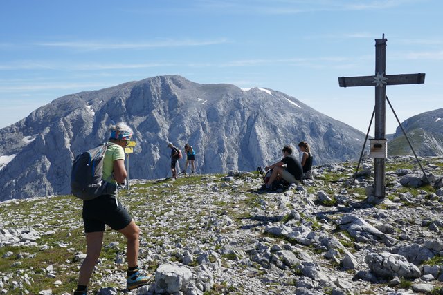 Am Hohen Brett. Im Hintergrund der Hohe Göll.  | Foto: Thomas Neuhold
