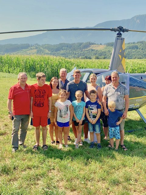 Die Aktivgruppe Lendorf ermöglicht den Hubschrauberrundflug