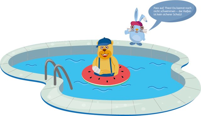  Schwimmtiere und Luftmatratzen sind Spielzeuge und keine geeigneten Schwimmhilfen. | Foto: Klinikum Wels-Grieskirchen