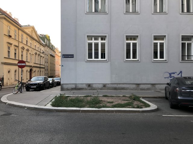Ein trostloses Bild an der Ecke Gassergasse/Laurenzgasse.