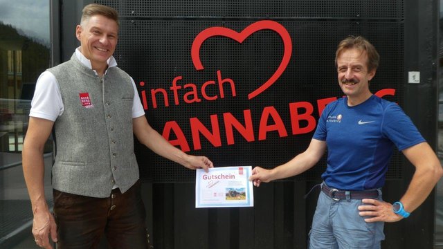 Vorfreude: Karl Weber von den Annaberger Liften und Organisator Karl Schachinger fiebern dem Berglauf entgegen.