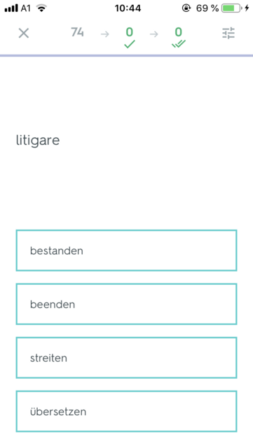 App-Tipp der Woche: Quizlet ist eine umfangreiche App zum Vokabeln lernen. Der Vorteil: die Vokabeln können selbst eingegeben werden oder man kann auf die Lernsets anderer zugreifen | Foto: Screenshot
