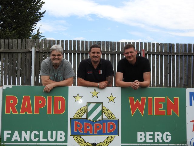 Ernst Kopsa, Mario Kopsa und Wolfgang Faustik (vlnr).