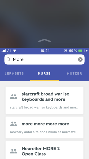App-Tipp der Woche: Quizlet ist eine umfangreiche App zum Vokabeln lernen. Der Vorteil: die Vokabeln können selbst eingegeben werden oder man kann auf die Lernsets anderer zugreifen | Foto: Screenshot