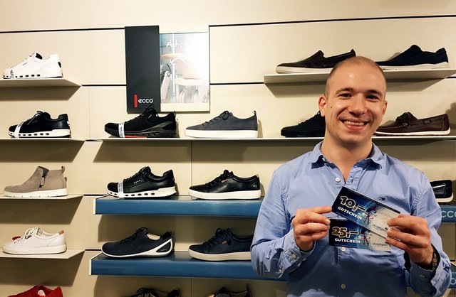 Thomas Umlauft vom Schuhhaus Umlauft: Das Schuhhaus ist im Einzelhandel unter den Top Drei der eingelösten Gutscheine. | Foto: Plusregion