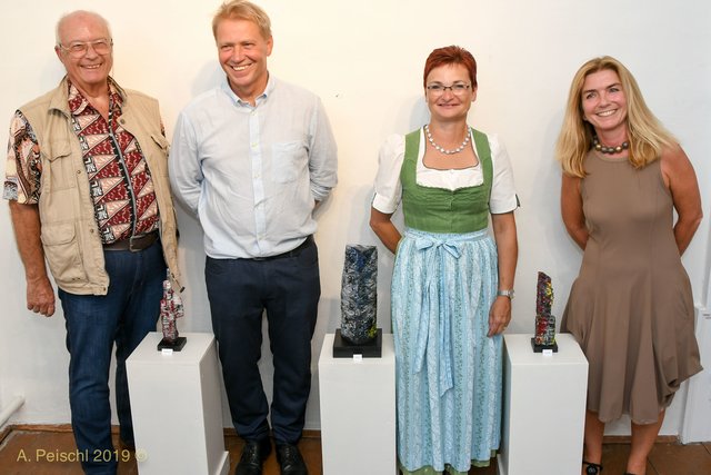 GR Klaus Tremmel, Thomas Rieger, GGR Dagmar Händler, Cristina Bacher-Rieger. 
