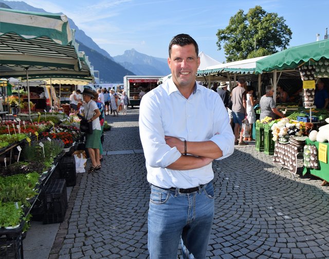 Stefan Krapf freut sich auf persönliche Begegnungen am Wochenmarkt und ist zuversichtlich, dass vieles rasch umgesetzt werden kann.