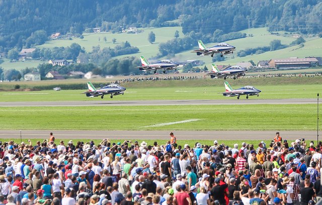 Die Frecce Tricolori sind absolute Publikumslieblinge in Zeltweg.