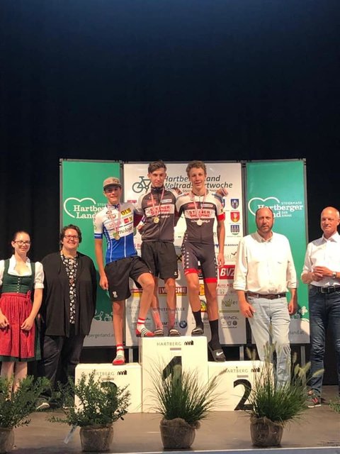 Die Radsportler aus Purgstall feierten ihre Erfolge.