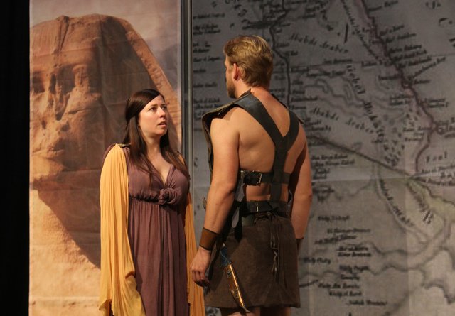 Ramona Tomisser und András Koczor ab 21. September als tragisches Liebespaar Aida und Radames. | Foto: Musical Güssing