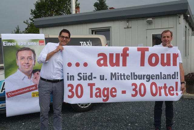 "30 Tage - 30 Orte!" heißt es für LA Christian Drobits. LGF Christian Dax unterstützt ihn dabei.