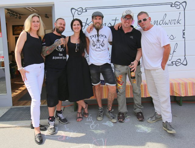 Ingrid Margreiter (WKS Pinzgau), Peter Birnbacher (Künstler), Anna Rattensberger (Kunstkrämerei), Bernhard Prasil (Künstler), Werner Stadler (Künstler) und Heli Neumaier (Künstler)