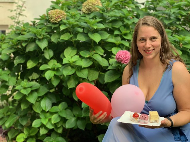 Katja Fuchs ist die strahlende Gewinnerin des Picknick im Hof. | Foto: Anna Richter-Trummer