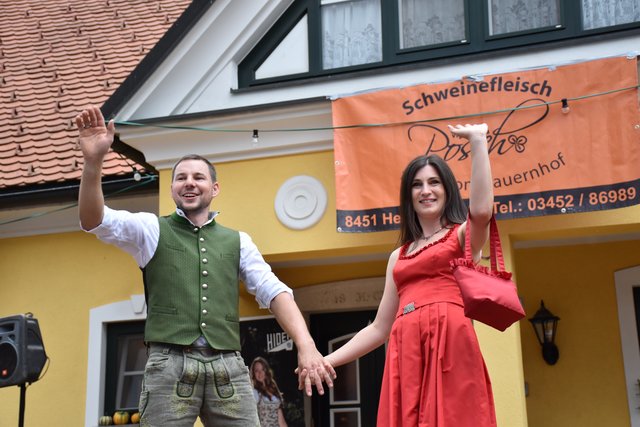 Martin und Katrin Posch machten am Laufsteg beste Figur.