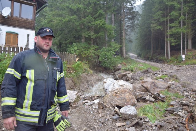 Feuerwehrkommandant Ewald Leitner.