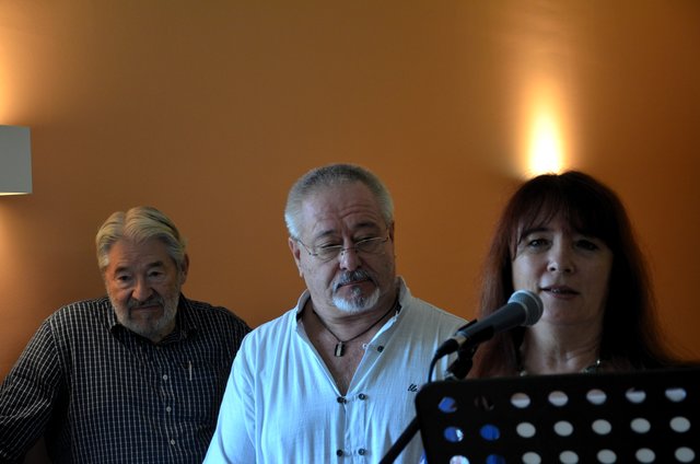 Gerhart Weihs, Renzo Furlano und Elisabeth Faller