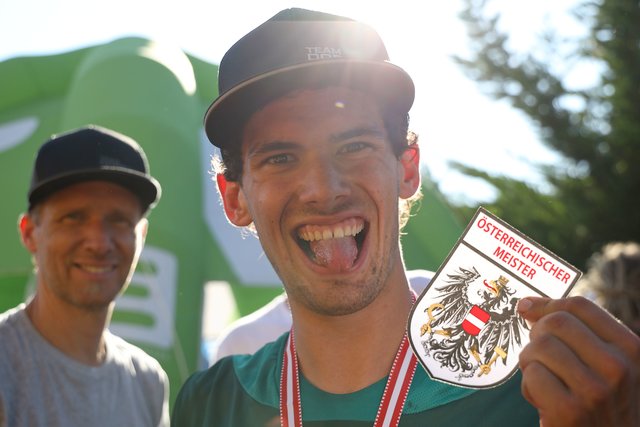 Jubel bei Max Fejer, der Judendorfer wurde  Österreichischer Enduro-Meister | Foto: Auferbauer