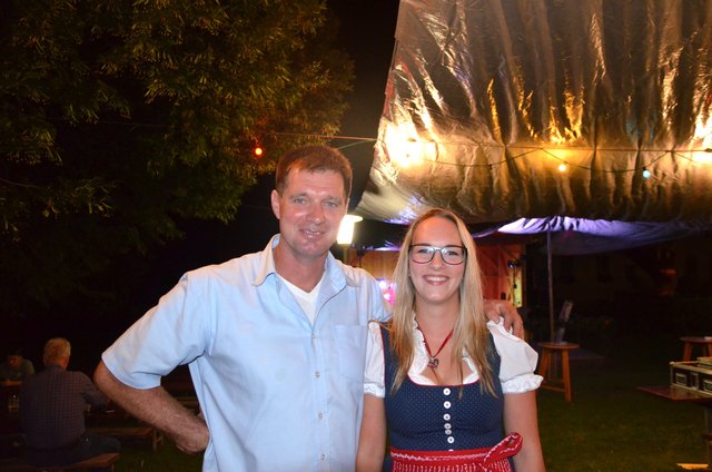 Obmann Daniel Hasslacher und Schriftführerin Eva Steiner