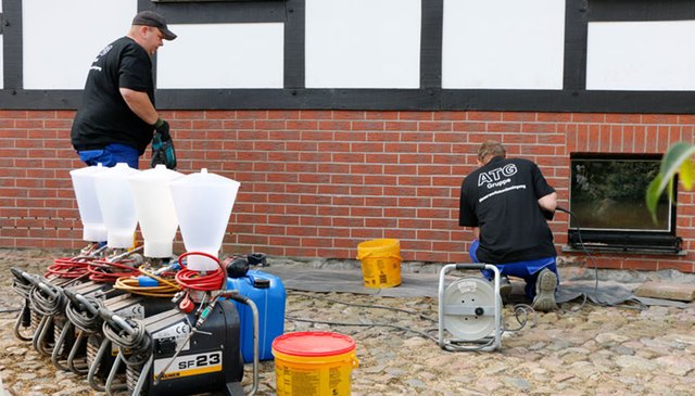 Eine solide Mauerwerkstrockenlegung der ATG-Experten!