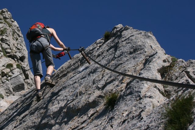 Unfälle am Klettersteig sind nicht selten. | Foto: Weber