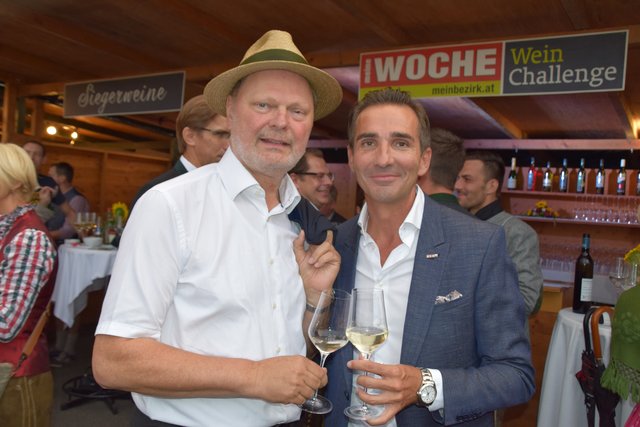 Ein Hoch auf die Wirtschaft mit Johann Lampl und Dietmar Schweiggl.