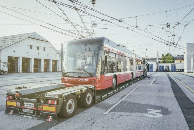 Der eObus wurde heute geliefert. | Foto: Salzburg AG