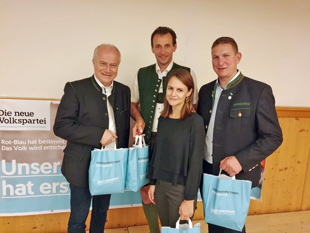 Diskutierten in Aigen im Ennstal: Johann Seitinger, Peter Kettner, Corinna Scharzenberger und Andreas Kühberger