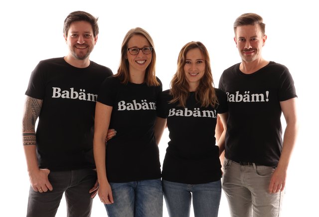 Geschäftsführer Dominic Biernat gemeinsam mit seinem Team  Marion Müller, Andrea Bachler und Marc Laudensack (v.li.n.re.). | Foto: Babäm