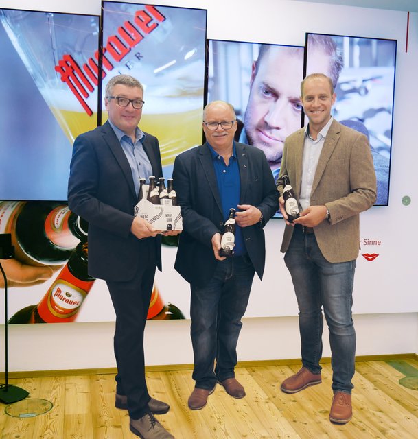 Geschäftsführender Vorstand Josef Rieberer, Vorstandsobmann Johann Lassacher und der technische Betriebsleiter Michael Göpfar.