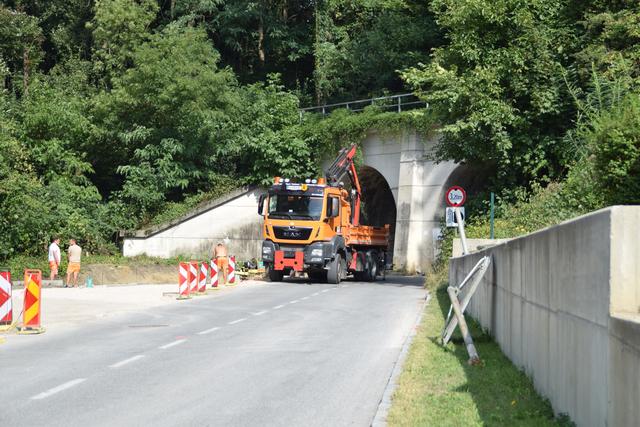 Bei einem Lokalaugenschein gut ersichtlich, die Tunnelbauarbeiten in der Tullnerbachstraße im vollen Gange | Foto: Sabine Schwarz
