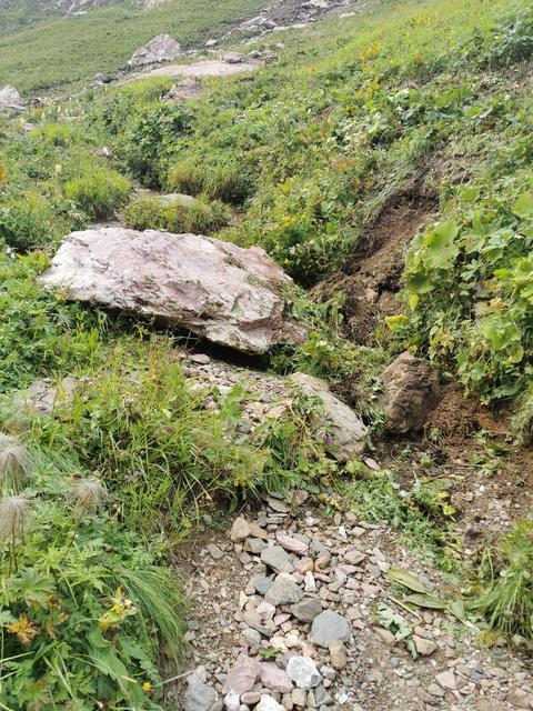 Steine lösten sich und verlegten den Karnischen Höhenweg | Foto: Gregor F. Waltl