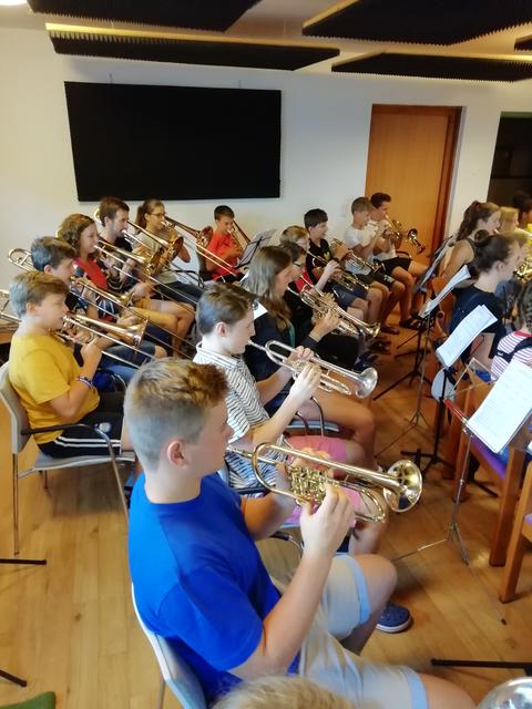 63 Jungmusiker aus dem Bezirk Eferding verbrachten ihr Jugendlager in St.Gilgen am Wolfgangsee.  | Foto: Bianca Rieger