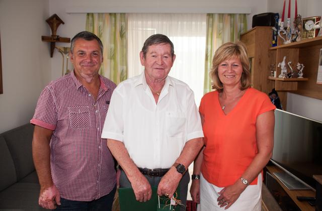 v.v.l. Vizebgm. Josef Landstettter, Ernst Wagner, Bgm. Gerlinde Schwarz