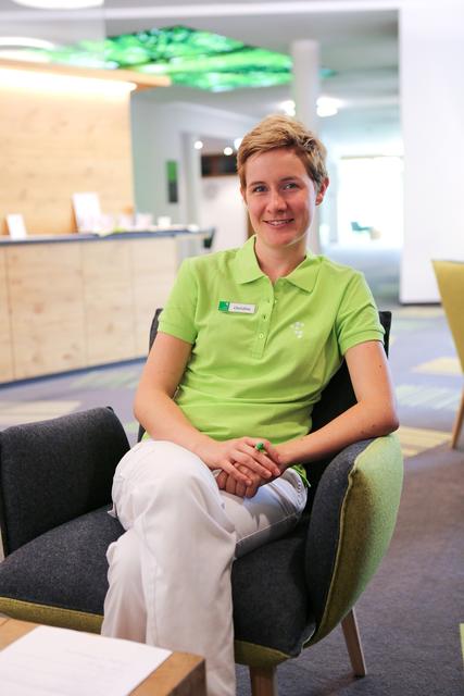 Christina Egerbacher, Bsc, zertifizierte Fitnesstrainerin und Diätologin im DAS SIEBEN | Foto: Hannah Salcher