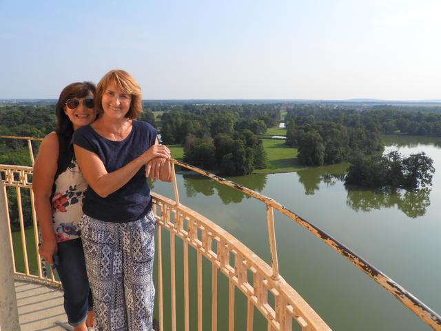 mit dieser tollen Aussicht wurden wir oben belohnt