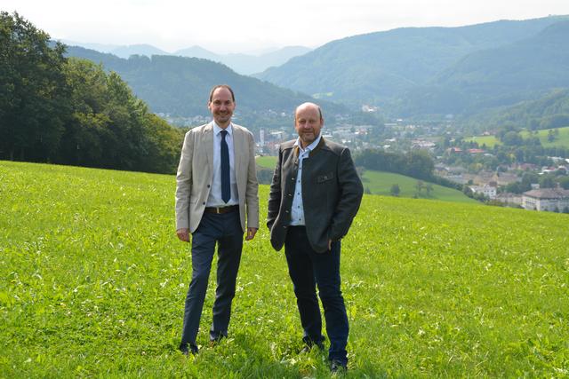 Der neue Scheibbser Bürgermeister Franz Aigner und sein Stellvertreter Martin Luger.