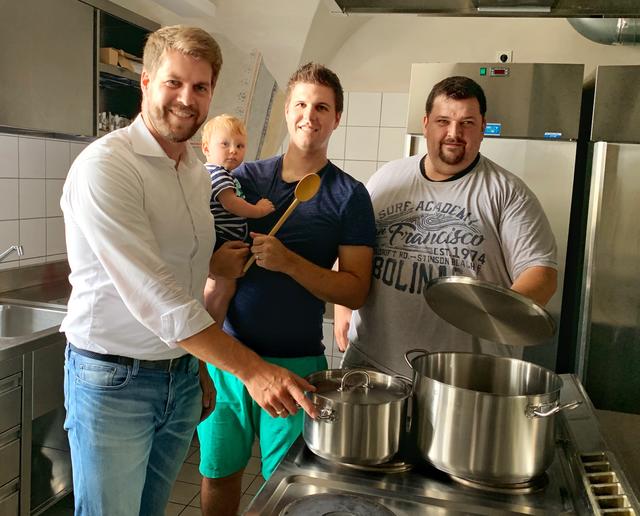 Bgm. Christoph Wolf will die Hornsteiner Gastronomie fördern