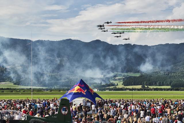 Die Frecce Tricolori werden am Mittwoch in Zeltweg erwartet. | Foto: Red Bull Content Pool