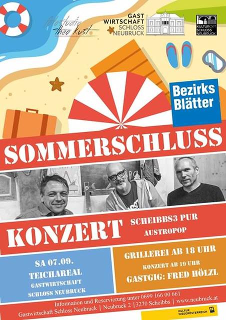 Scheibbs 3 spielt am 7. September im Töpperschloss Neubruck auf.