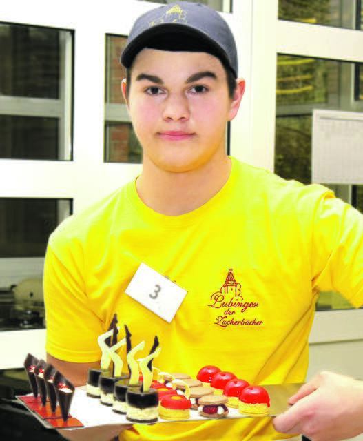 Florian Hackl beim Lehrlingswettbewerb.