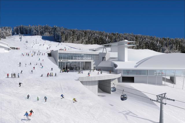  Die neue unterirdische Mittelstation der Flying Mozart Gondelbahn bietet künftig einen Zugang zur G-Link Pendelbahn auf selben Niveau. | Foto: Snow Space Salzburg