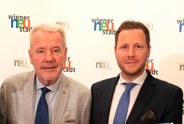Bürgermeister Klaus Schneeberger (l.) und Bürgermeister-Stellvertreter Michael Schnedlitz.