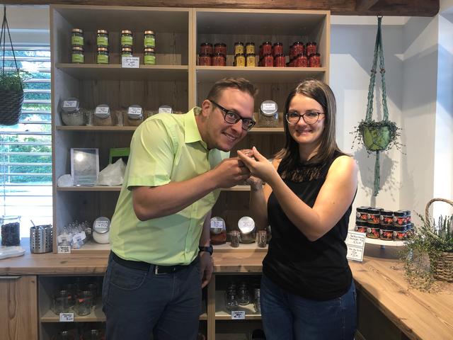 Sie haben den richtigen Riecher: Daniel Nauschnegg und Daniela Mersnik.