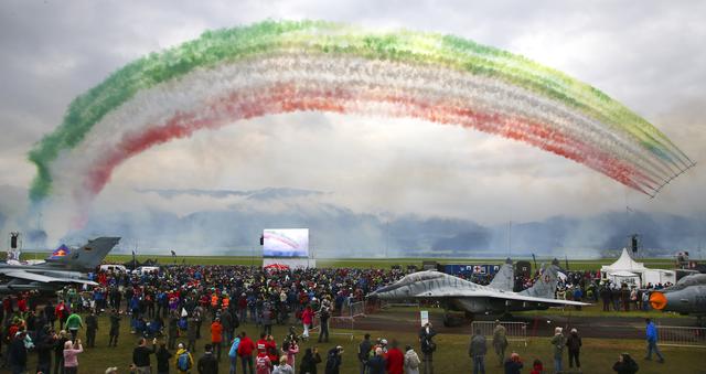 Die Frecce Tricolori wussten zu begeistern. | Foto: GEPA pictures