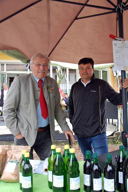 Bleiburgs Bürgermeister Stefan Visotschnig und Josef Polesnig